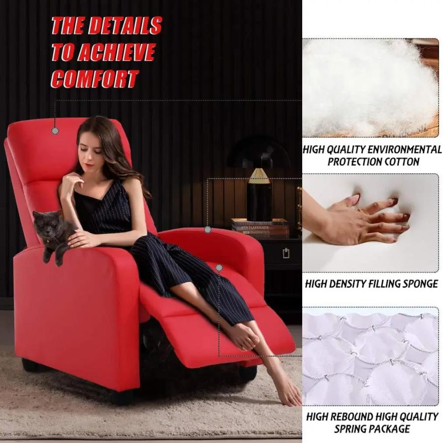 【並行輸入品】 PIKAQTOP Recliner Chair for Living Room Recliner Sofa Winback Ch_6