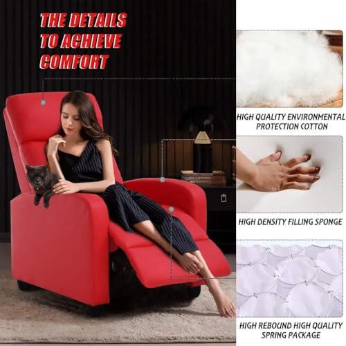 【並行輸入品】 PIKAQTOP Recliner Chair for Living Room Recliner Sofa Winback Ch_7