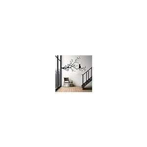 【並行輸入品】 Metal Wall Art Cat on a Branch， Garden & Bird Wall Decor for O