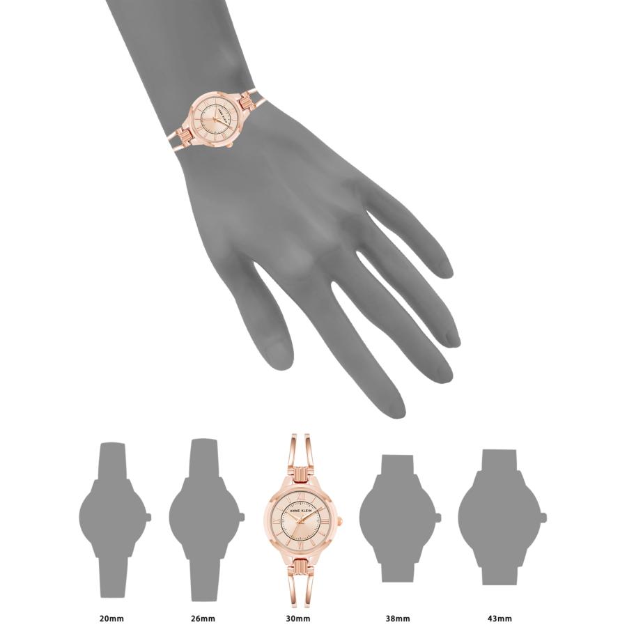 【並行輸入品】Anne Klein レディース オープンバングルウォッチ， ローズゴールド 2 Anne Klein Women's Open_3