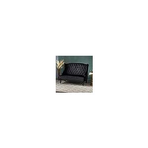 【並行輸入品】 CYzpf 50" Loveseat Sofa Couch，Velvet Fabric 2 Seater Sofa，Mid Ce_2