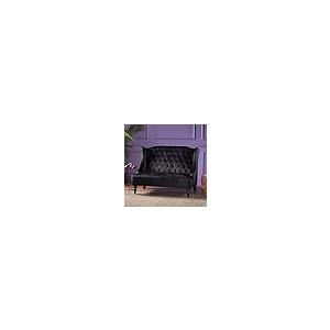 【並行輸入品】 CYzpf 50" Loveseat Sofa Couch，Velvet Fabric 2 Seater Sofa，Mid Ce_8