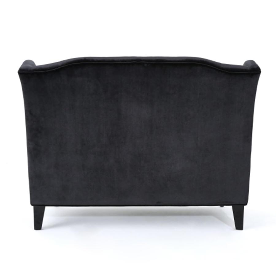 【並行輸入品】 CYzpf 50" Loveseat Sofa Couch，Velvet Fabric 2 Seater Sofa，Mid Ce_9
