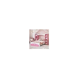 【並行輸入品】 Twin Size Castle Bed with Bookcase， Wooden Storage Bed Frame for_2