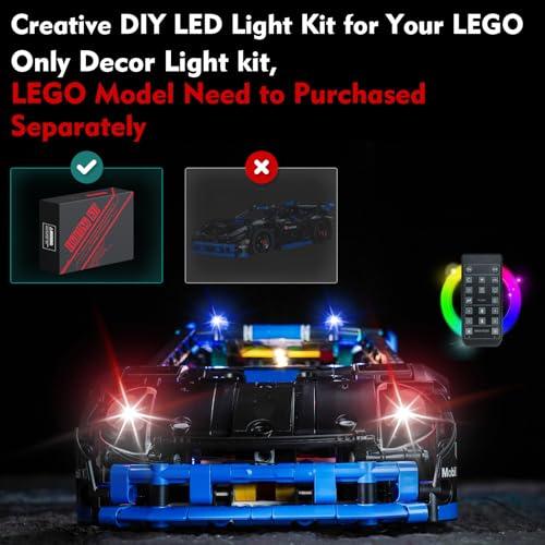 【並行輸入品】LocoLee LEDライトキット LegoポルシェGT4 e Performance レースカー 42176 (モデルのみライト