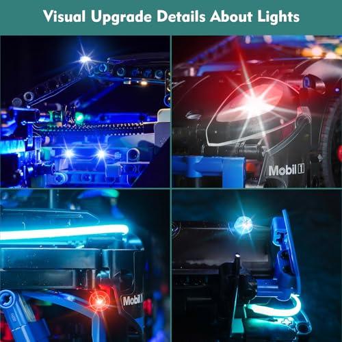 【並行輸入品】LocoLee LEDライトキット LegoポルシェGT4 e Performance レースカー 42176 (モデルのみライト