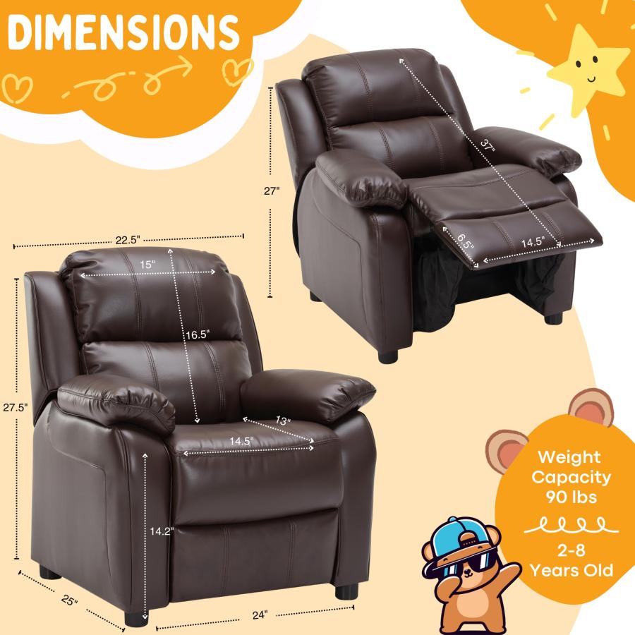 並行輸入品】JC Home マカロン キッズ リクライニングチェア レザー