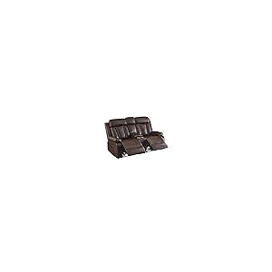 【並行輸入品】 GUEAPY Power Reclining Loveseat with Console， 70.9" Faux Leather_5