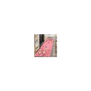 【並行輸入品】 Butterfly Flower Carpet， 2x8ft， Modern Art Peony Flower Hallway_2