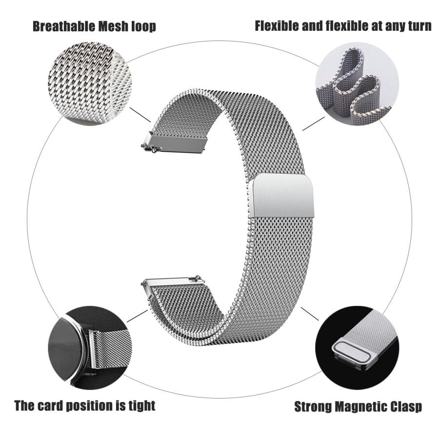 【並行輸入品】 ZLZKJS Metal Watch Bands, 14mm 16mm 18mm 20mm 22mm 24mm Adjustabの画像