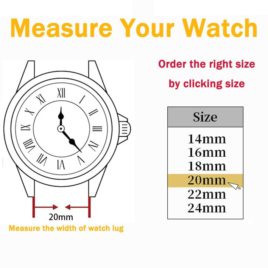 【並行輸入品】 ZLZKJS Metal Watch Bands, 14mm 16mm 18mm 20mm 22mm 24mm Adjustabの画像