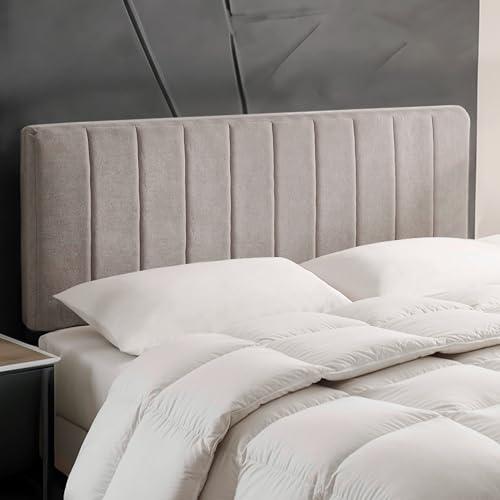 【並行輸入品】Hearth & Harbor Upholstered King ヘッドボード 組み立て簡単 チャンネルステッチヘッドボード_1