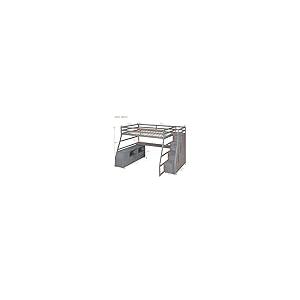 【並行輸入品】 Harper \u0026 Bright Designs Full Size Loft Bed with 5 Drawers Storag_8