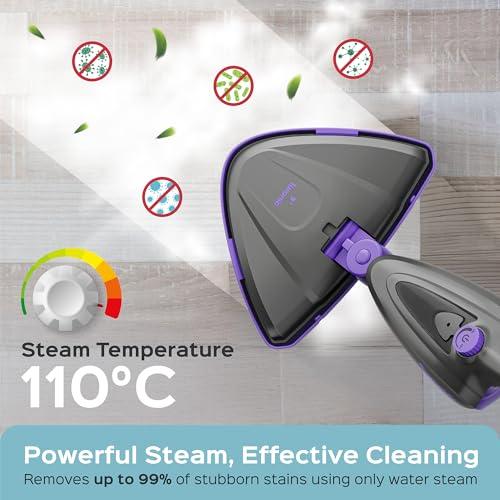 【並行輸入品】Turonic ST3 10イン1スチームモップ 1500W フロアスチーマー 取り外し可能なハンドル付き 110°Cのスチー_4