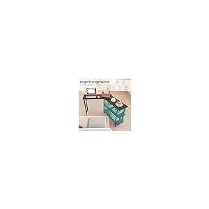 【並行輸入品】 LDAILY 360° Rotating Sofa Side Table， Movable Laptop Desk with 2_8