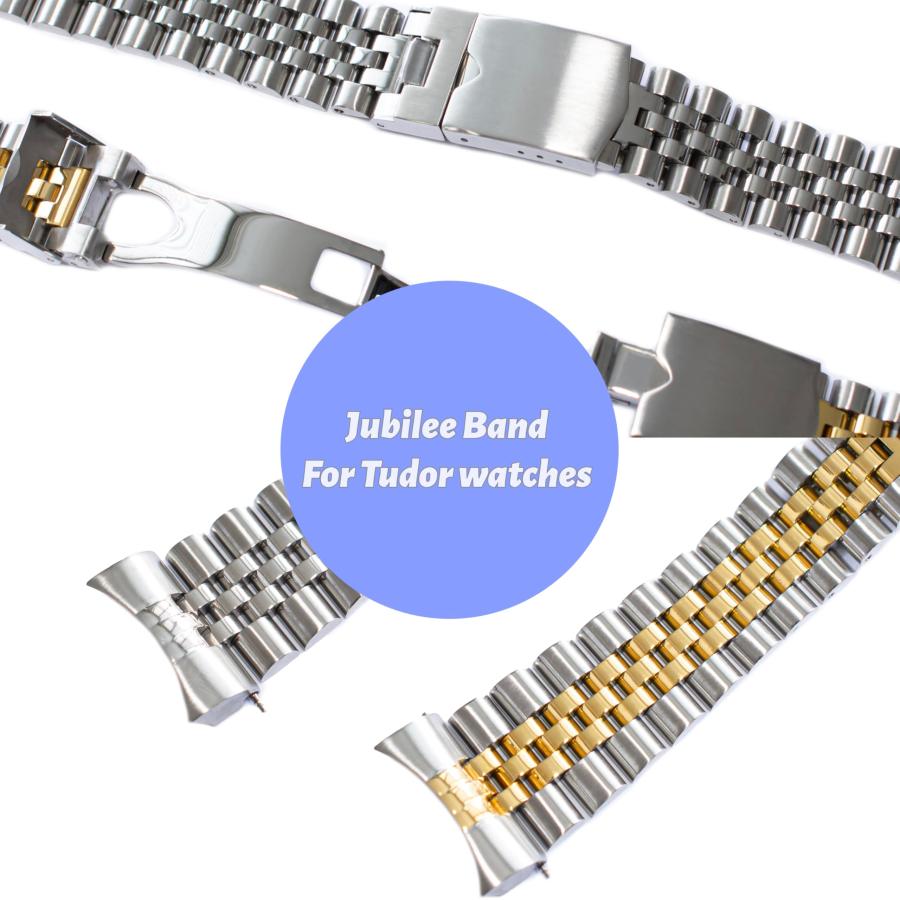 並行輸入品】22mm Jubileeブレスレットバンド Tudor Black Bay 41mm 