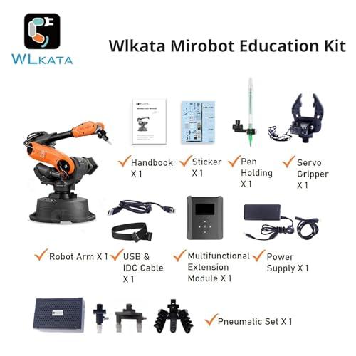 WLkata 6軸ミニロボットアーム Mirobot 教育キット Amazon.com: wlkata Mirobot Educational Kit 6 Axis Robot Mini