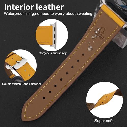 【並行輸入品】 Premium Italy Leather Bands Compatible with Samsung Galaxy Watch_7