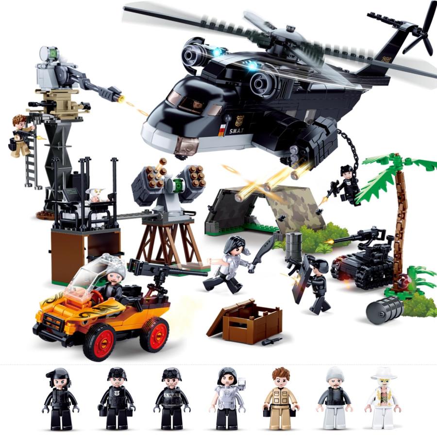 並行輸入品】市警察襲撃ビルディングセット SWAT警察ビルディング