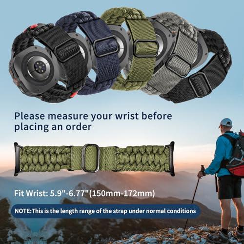 【並行輸入品】Koazon ハンドメイドサバイバルパラコードバンド Samsung Galaxy Watch Ultra 47mm Watch対_4