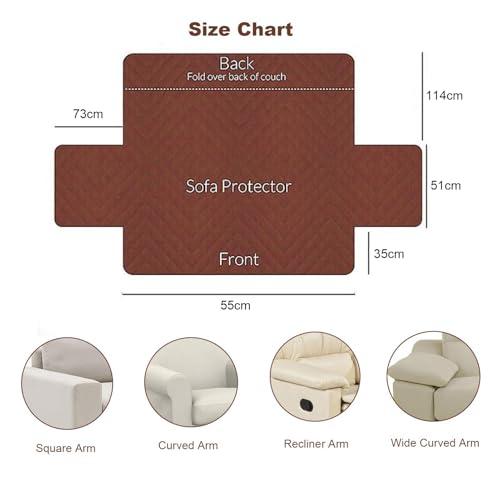 【並行輸入品】 ZGSYH Long Plush Recliner Slipcover，Faux Fur Non Slip Sofa Cover