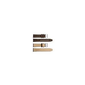 【並行輸入品】WOCCI 20mm Elite Watchバンド、トップグレインレザー、クイックリリース式、シルバーバックル(ダークブラウン)_5