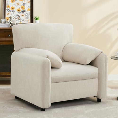 【並行輸入品】 Ochangqi Chenille Oversized Armchair， Modern 37'' Wide Accent Ch_1