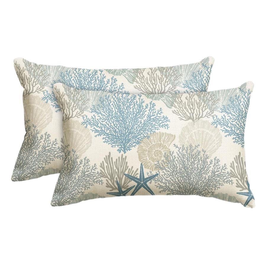 【並行輸入品】 AVOIN colorlife Ocean Starfish Summer Throw Pillow Cover, 12 x 2