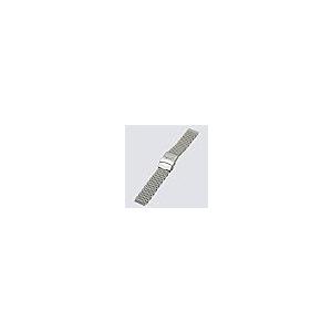 【並行輸入品】TINEASUR 20mm シャークメッシュステンレススチール腕時計バンドストラップ ロングパターン シルバー折りたたみクラスプ_9