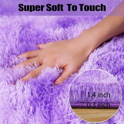 【並行輸入品】 qulint 9x12 Rug for Living Room， Soft Shag Large Area Rug for Be_4