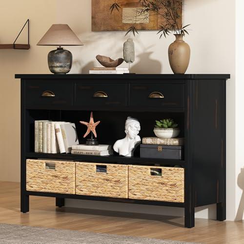 【並行輸入品】 Guxeei 47 inch Console Table， Functional Entryway Table Sofa Tab_1