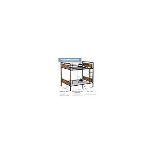 【並行輸入品】 Twin XL over Twin XL Bunk Beds for Kids and Teens ， Industrial H_5