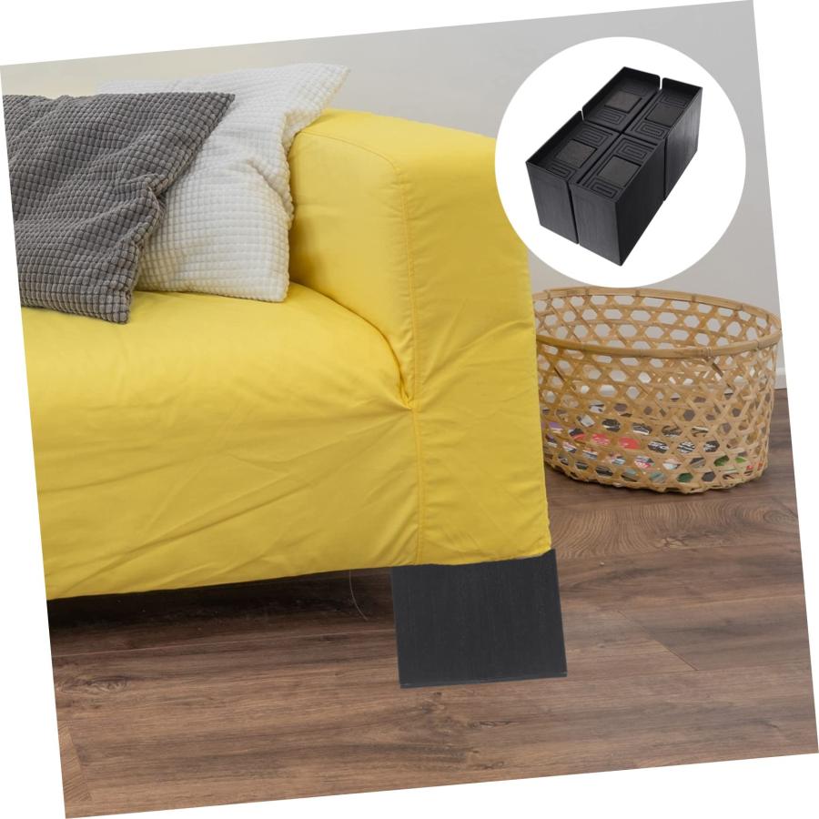 【並行輸入品】 Milisten 4pcs Furniture Risers Bed Lifters Couch Risers Sofa Hea_6