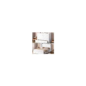 【並行輸入品】 BALUS Murphy Bed Cabinet， 63" W Queen Cabinet Cube Chest Bed wit_5