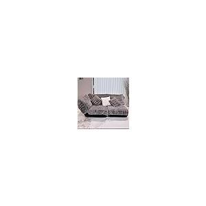【並行輸入品】 Thick Plush Faux Rabbit Fur Sofa Slipcovers 1 Piece Non Slip War