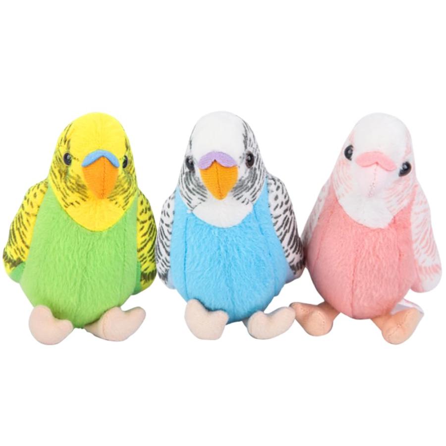 並行輸入品】WQY GroceryShop セキセイインコぬいぐるみ 3個 5.5インチ