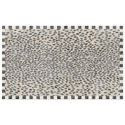 並行輸入品】 MACKENZIE CHILDS Washable Rug, Decorative Indoor 2' x