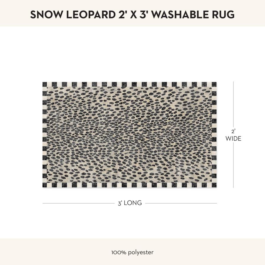 並行輸入品】 MACKENZIE CHILDS Washable Rug, Decorative Indoor 2' x