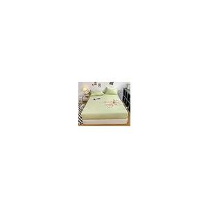 【並行輸入品】 Calefee Fitted Bed Sheet 35x80 inch， Bed Sheets Polyester Solid_5