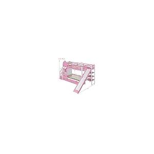 【並行輸入品】 Merax Twin Over Twin Bunk Bed with 2 Drawers and 3 Shelves, Castの画像