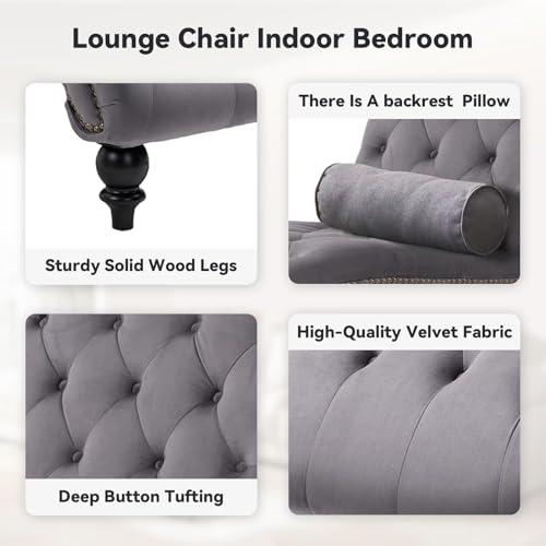 Lounge chair velvet chaise lounge Black Velvet Single Sofa Leisure Chaise Lounge Chair,Upholstered - Bed Bath Beyond - 42161639