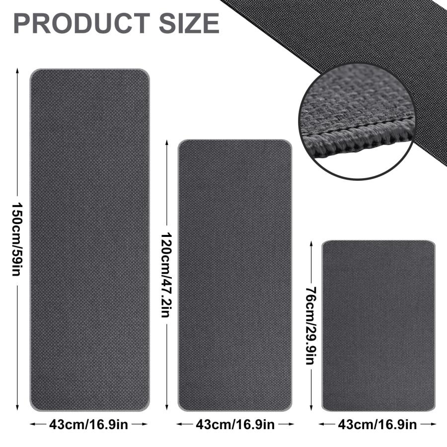 【並行輸入品】 Olgaa Kitchen Rugs Sets of 3 for Floor Non Slip Kitchen Rugs Mat_6