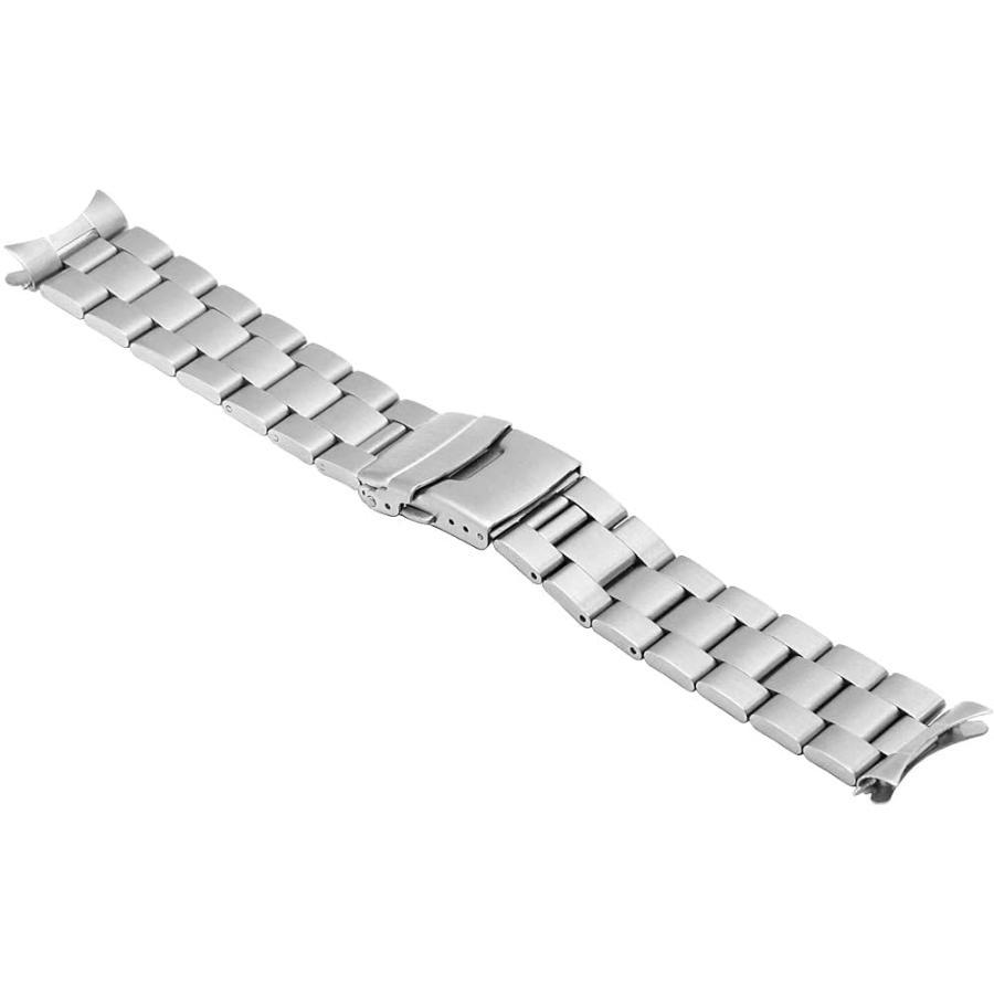 【並行輸入品】22mm カーブエンド ステンレススチール 腕時計バンド Orient Mako II/III Mako 2 3 / Kamasuの画像