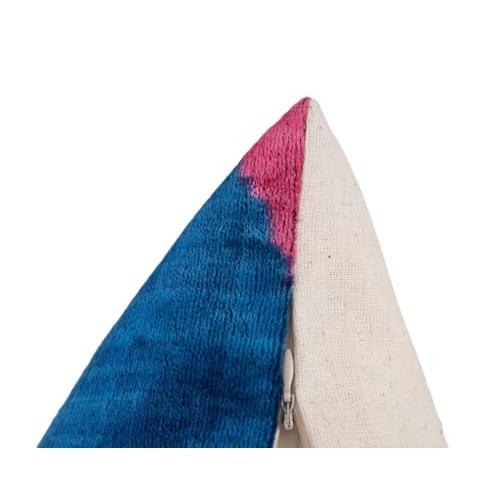 【並行輸入品】 CANVELLO Handmade Velvet Throw Pillow with Multicolor Circular M