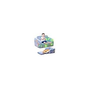 【並行輸入品】Lamerge 2イン1 ソフト幼児用ソファ折りたたみ式、折りたたみ式幼児用椅子、暗闇で光る子供用ソファ、プレイルーム用、コンバー