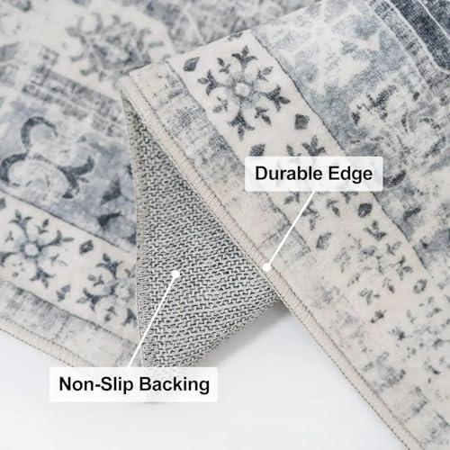 【並行輸入品】 Machine Washable Area Rugs 6'x8'(71"x98") Nordic Geometric Abstr