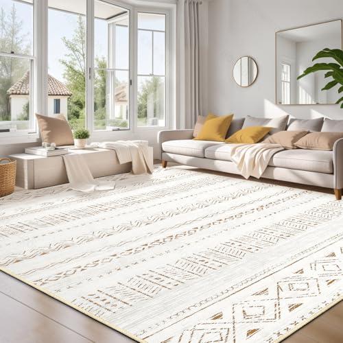 【並行輸入品】Cotiled 10x14 リビング用エリアラグ 洗濯可能 滑り止め 大面積ラグ 屋内フロアカーペット ローパイル ソフト ボーホ_1