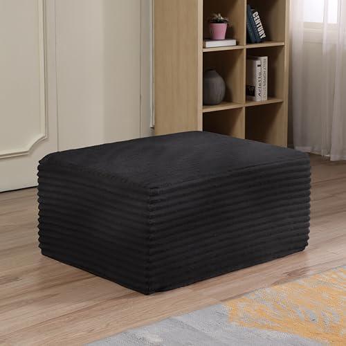【並行輸入品】 Lakifun 37.4\" Sofa Ottoman, Corduroy Upholstered Deep Seat, Comf"_1