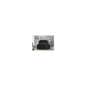 【並行輸入品】 First of a Kind Leon Velvet Queen Bed Frame with TV Stand \u0026 Fireの画像