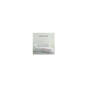 【並行輸入品】 GVXOX Jacquard Curved Sectional Couch Covers， Stretch Cloud Couc_5